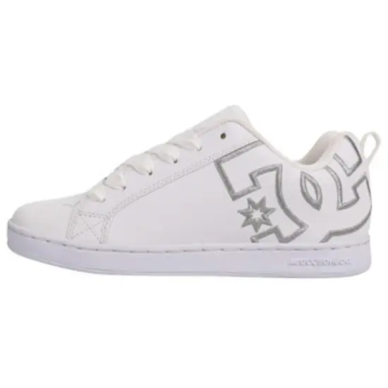 DC Shoes Court Graffik Abrasion Resistant Breathable Low Top Casual Shoes Women's White