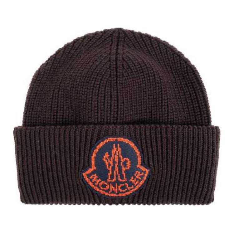Мужская шапка Moncler (коричневая)