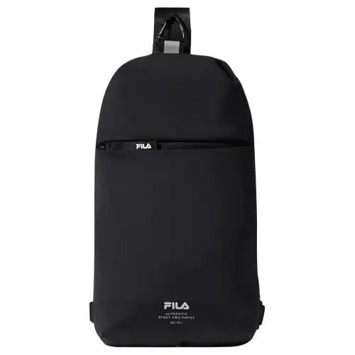 FILA Nylon one-shoulder bag, black chest bag for men and women, for beloved