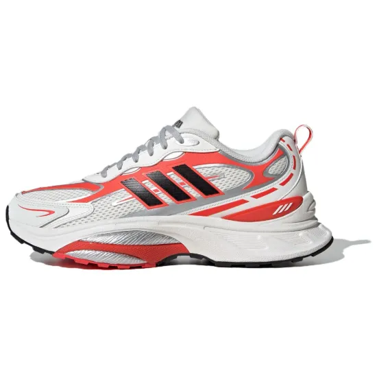 Adidas MTS Series Running Shoes Unisex Low-Top Bright White/No. 1 Black/Light Red
