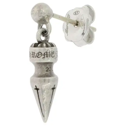 Chrome Hearts 925 Sterling Silver Earrings Unisex Silver