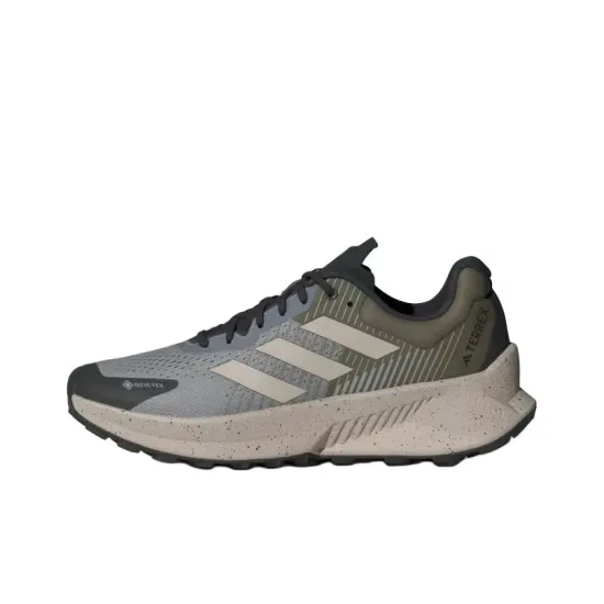 Adidas Terrex Soulstride Flow Running Shoes Men Low-Top Gray Green/White