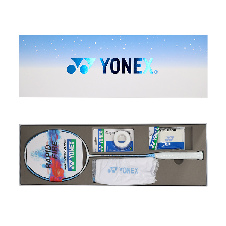 YONEX Gale Light NF FL Full Carbon Badminton Rackets Speed Type Enhanced Swing Speed Advanced Level White Pearl Blue