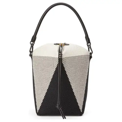 LOEWE Textile Handbag, Shoulder Bag, Crossbody Bag Women's Natural & Black
