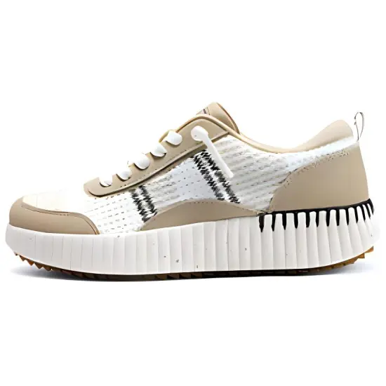 Skechers Bobs Cushioning Wear-Resistant Low-Top Casual Shoes Women's Natural