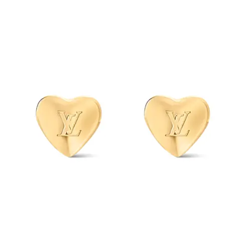 LOUIS VUITTON Lv Heart Earrings