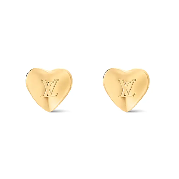 LOUIS VUITTON Lv Heart Earrings