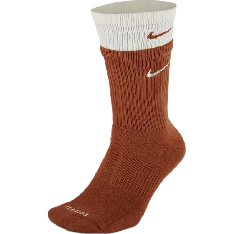 Nike Crew Socks Unisex 1 Pack Dark Reddish Umber