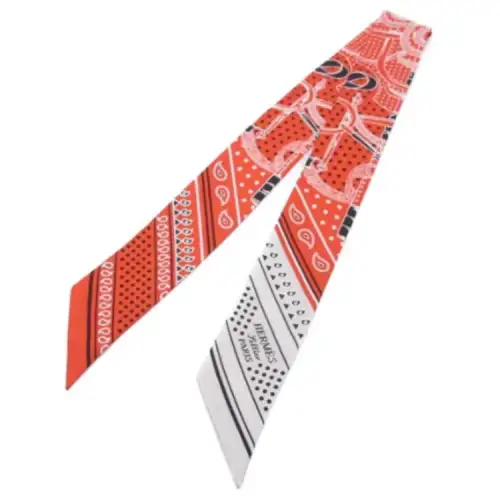 HERMES Silk Scarves Women's Orange