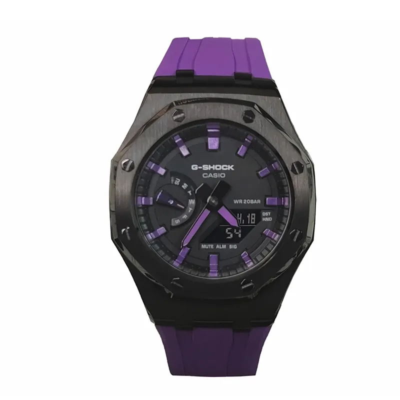 CASIO Men Liquid Crystal/Analog Dual Display Series 44mm Black Watch