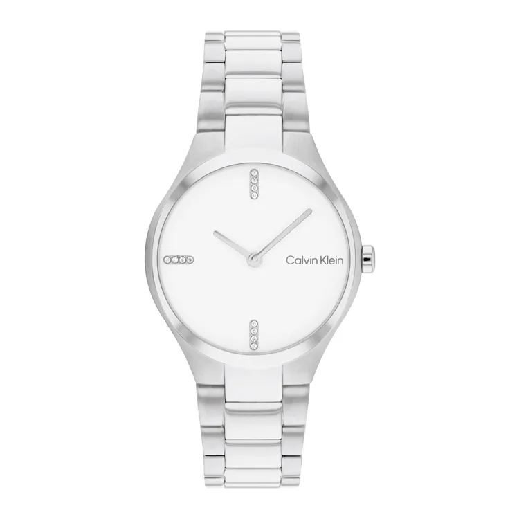 CALVIN KLEIN TIMELESS Wrist Watches Quartz Movement 30mm White Dial Women's Watch