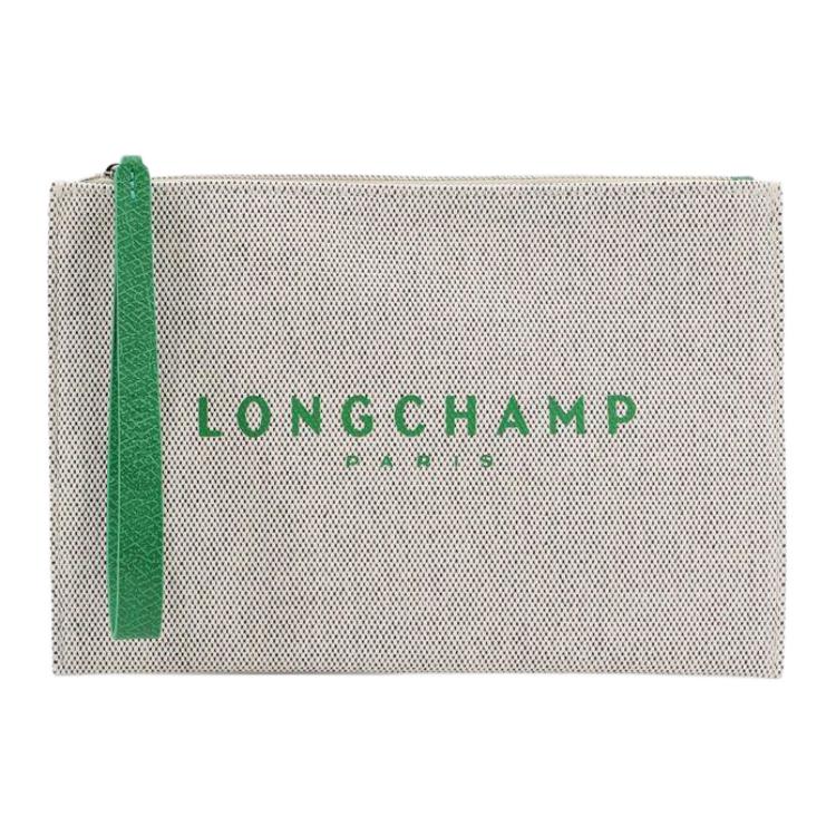 Женский клатч LONGCHAMP Essential (зелено-серый)