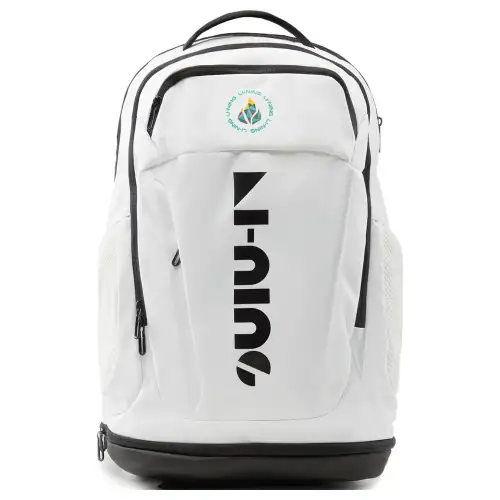 Li Ning Polyester Backpack Unisex White