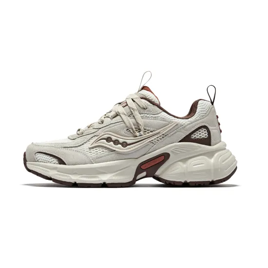 Saucony 2K CAVALRY Low Top Running Shoes Unisex Beige Brown