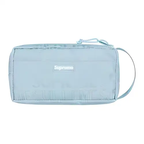 Supreme SS19 Cotton With Polyester Storage Bag Handbag, Toiletry Bag Unisex Ice Blue