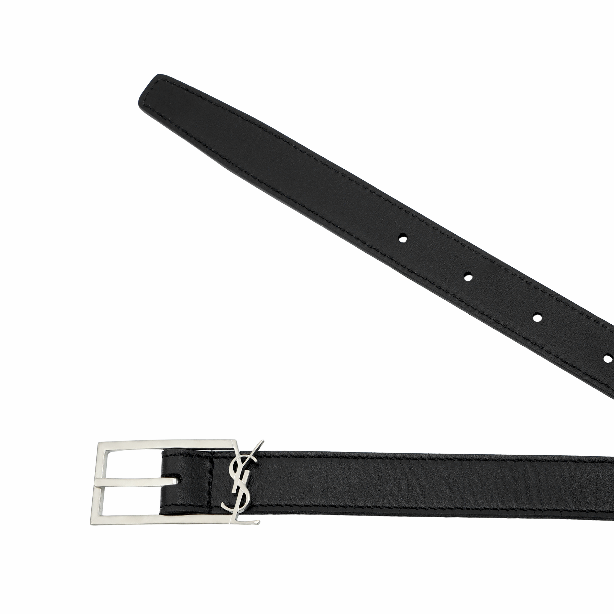 Ремень SAINT LAURENT YSL (черный) — фото 4