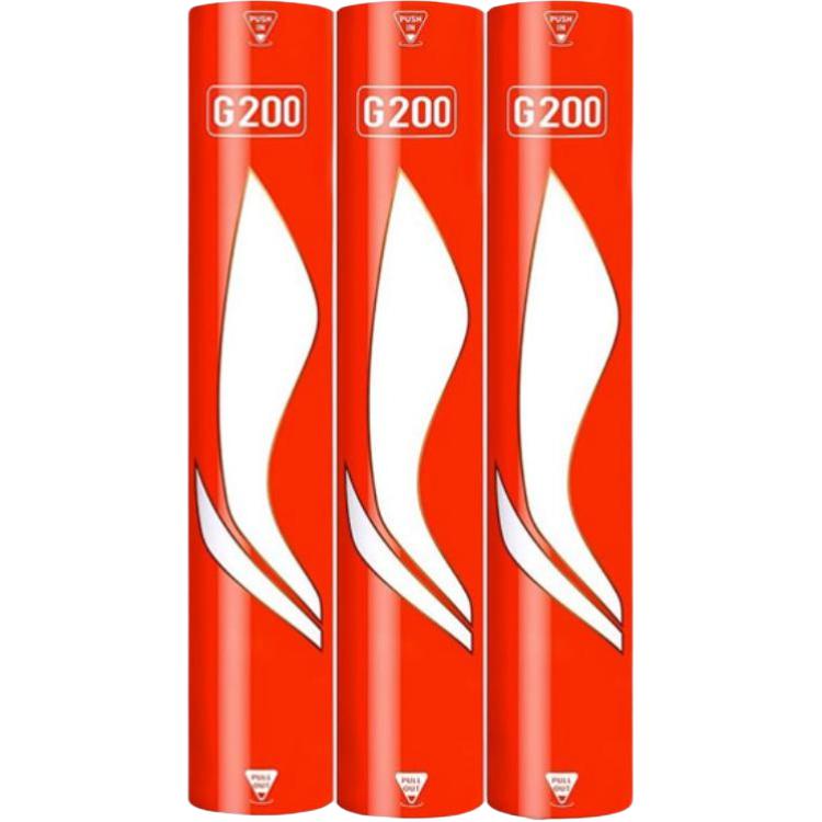 Li Ning G200 Goose Feather Shuttlecock 12 Pack Goose Feather Match Ball Shuttlecocks