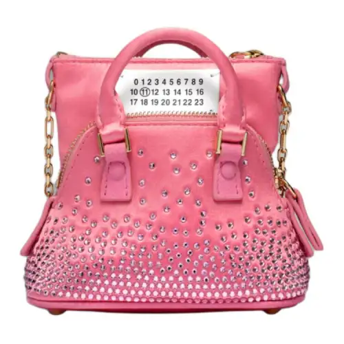 Maison Margiela Calfskin Handbag, Shoulder Bag, Crossbody Bag Women's Pink