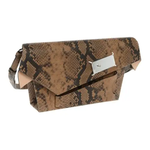 Maison Margiela Snatched Goatskin Crossbody Bag, Shoulder Bag Women's Brown