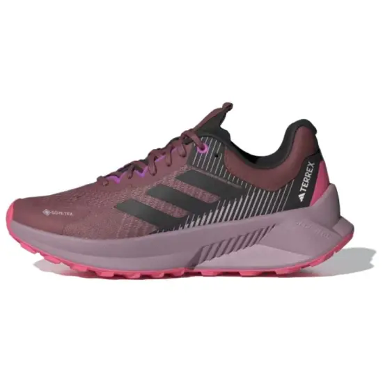 Adidas Terrex Soulstride Flow Running Shoes Women's Low-Top Gray/Purple