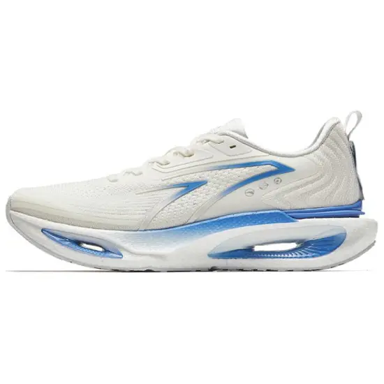 Anta Running Collection Abrasion Resistant Low Top Running Shoes Men's White Blue