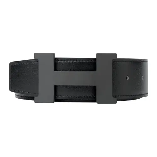 HERMES Constance Cow Leather Belts Men's Width 3.8cm