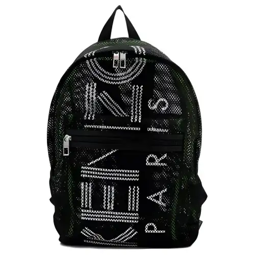 KENZO Polyester Backpack Men's Black & White
