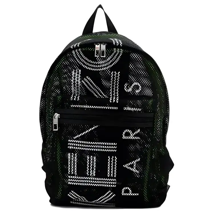 KENZO Polyester Backpack Men's Black & White