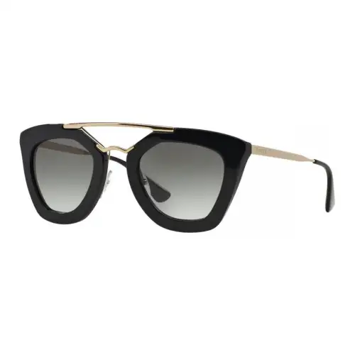 PRADA Plastic Metal Cat Eye Sunglasses Women's Black