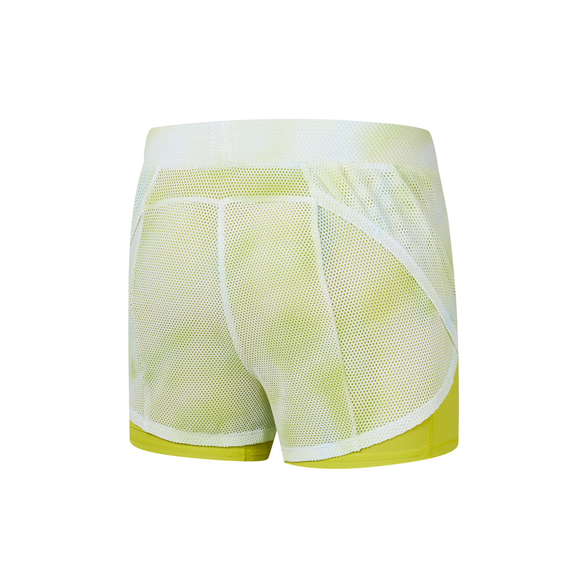 Saucony Sports Shorts Women’s Yellow Green Blended Combo