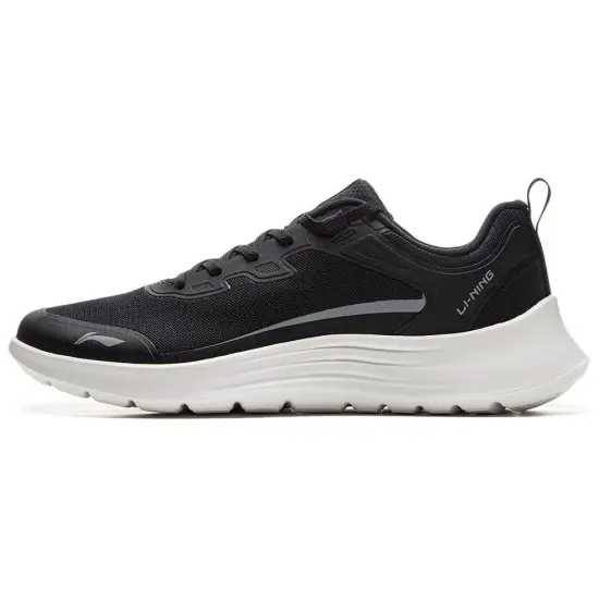 LINING Feather Running Shoes Men Low-Top Black/Slate Gray