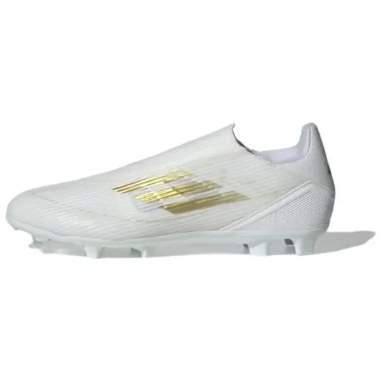 Adidas F50 Soccer Shoes Unisex Low-Top White Gold