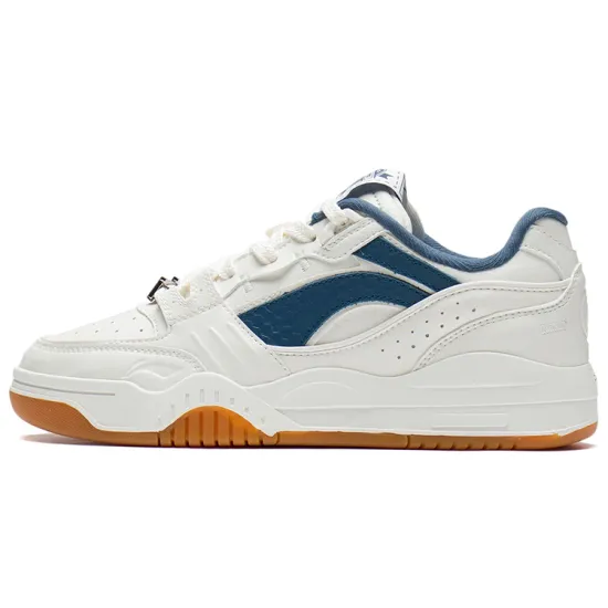 LINING Skateboard Shoes Men Low-Top Mist White/Evergreen