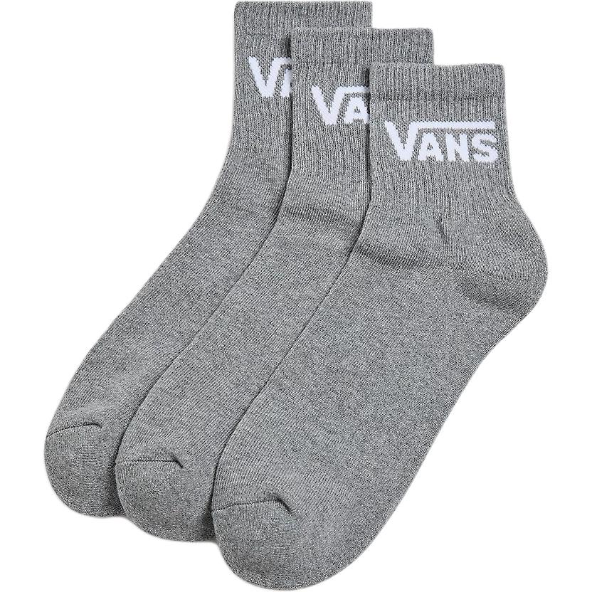 Vans Classic Half Crew 3 Pack Sock Crew Socks Men’s 3 Pack Gray