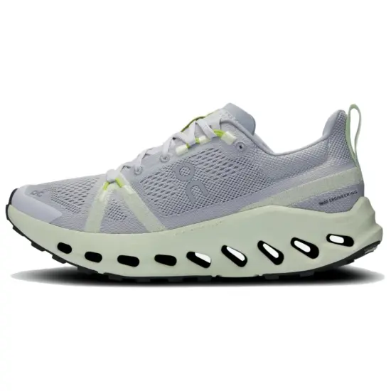 On Cloudsurfer Trail Anti Slip Wear Resistant Low Top Trail Running Running Shoes Women's Gray Green