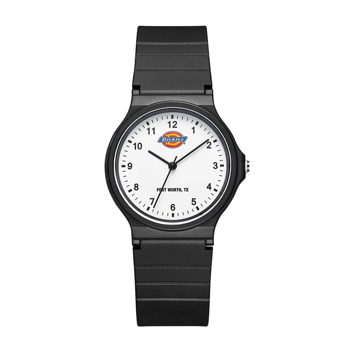 Dickies Wrist Watches Quartz Movement Rubber Band Strap White Dial Unisex