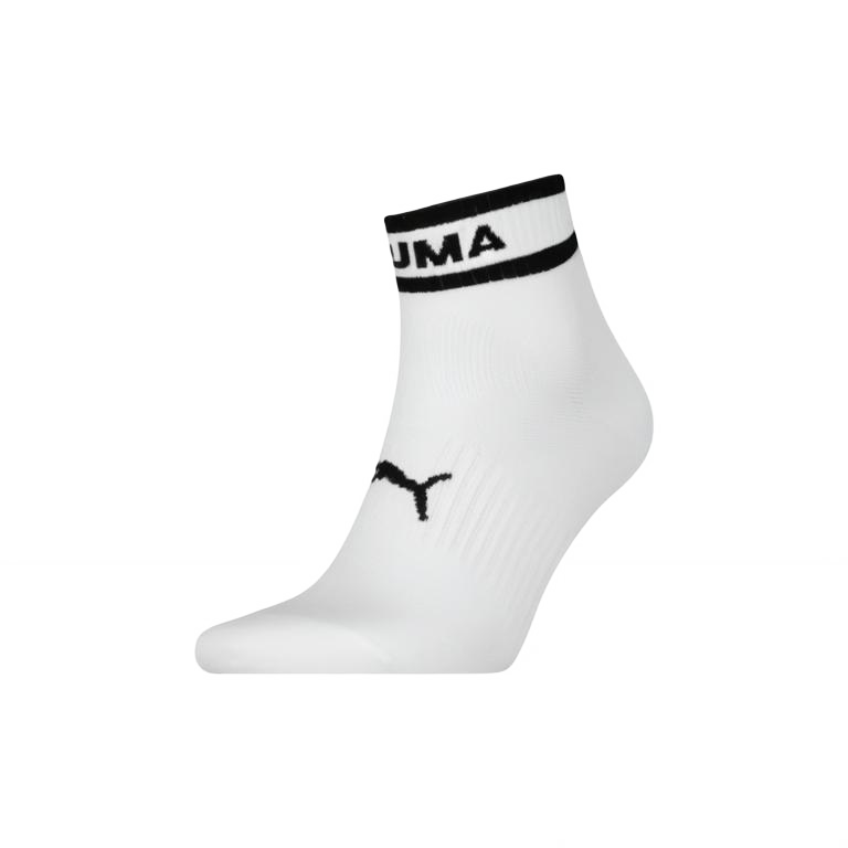 PUMA UNISEX QUARTER 1P APAC Ankle Socks Unisex 1 Pack White Black
