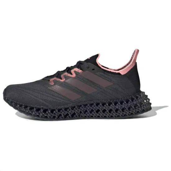 Adidas 4DFWD 4 Running Shoes Women's Low-Top Carbon Fiber/Deep Red/Pink Flame