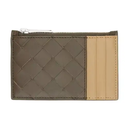 Bottega Veneta Cow Leather Card Holder Men's Brown & Umber