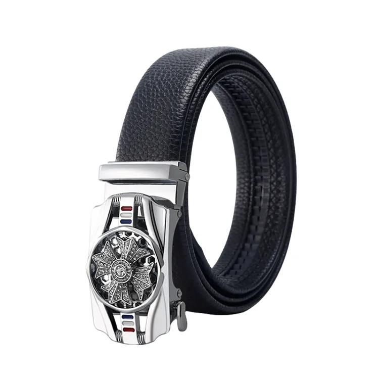 J W Cow Leather Belts Men's 3.8cm