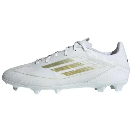 Adidas F50 Soccer Shoes Unisex Low-Top White Gold