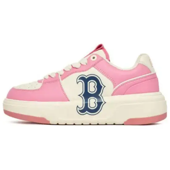MLB Chunky Liner Skateboard Shoes Unisex Low-Top Pink/White