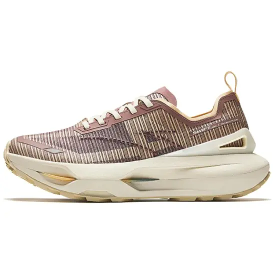 ANTA Champion Series Running Shoes Men Low-Top Lotus Purple Grey/Glimmering Yellow