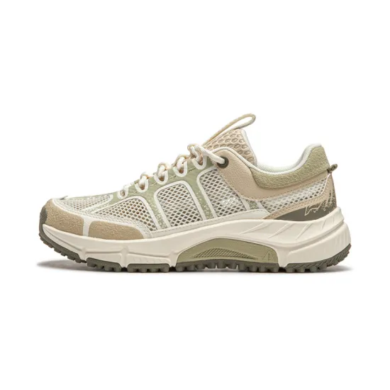 LiNing CF Yitian Lite RT Cushioning Wear-Resistant Low-Top Trekking Shoes Women's Ecru Umber