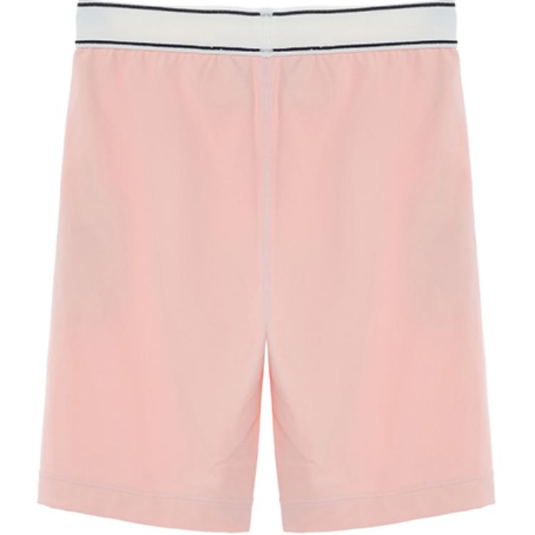 Sporty & Rich Serif logo-waistband shorts