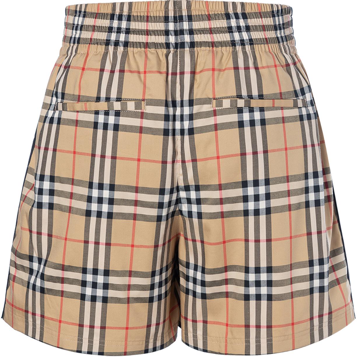 Женские шорты Burberry (бежевые) — фото 2