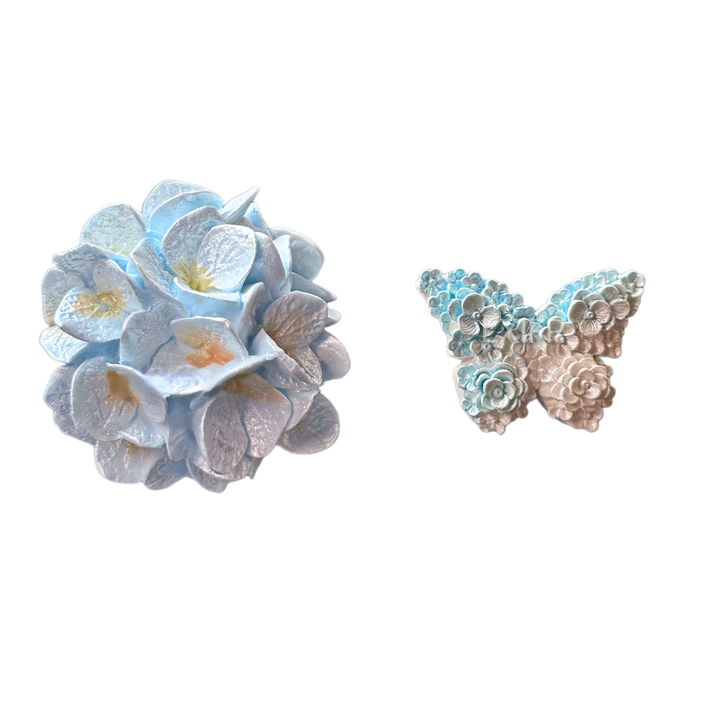 Jinlu Hydrangea Car Air Conditioner Vent Center Console Fragrance Decorative Butterfly Ornament Diffusing Stone Car Aromatherapy Universal Interior Accessories Pearlescent Endless Summer Car Aromatherapy Perfume Hydrangea Simulated Flower Decoration Car Interior Accessories Ornaments