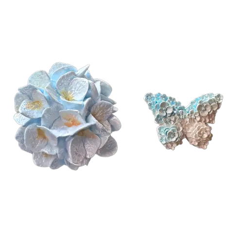 Jinlu Hydrangea Car Air Conditioner Vent Center Console Fragrance Decorative Butterfly Ornament Diffusing Stone Car Aromatherapy Universal Interior Accessories Pearlescent Endless Summer Car Aromatherapy Perfume Hydrangea Simulated Flower Decoration Car Interior Accessories Ornaments