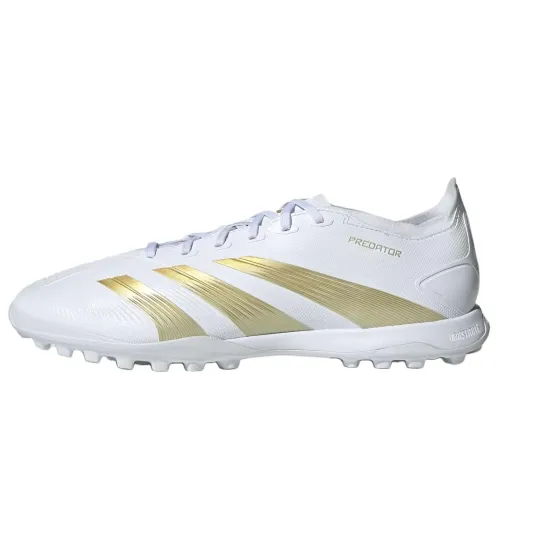 Adidas PREDATOR LEAGUE Soccer Shoes Unisex Low-Top White Gold