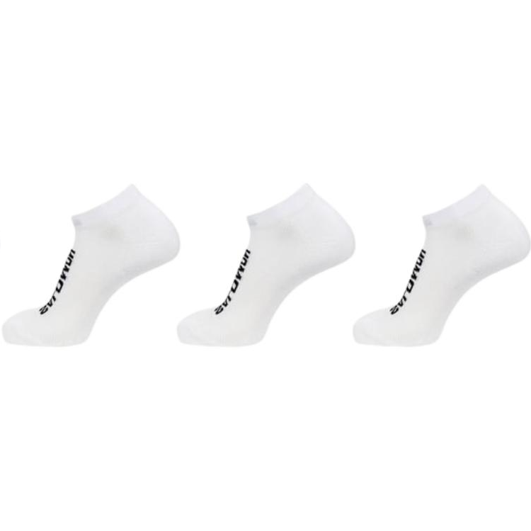 SALOMON Everyday Low 3 Pack Ankle Socks Unisex White